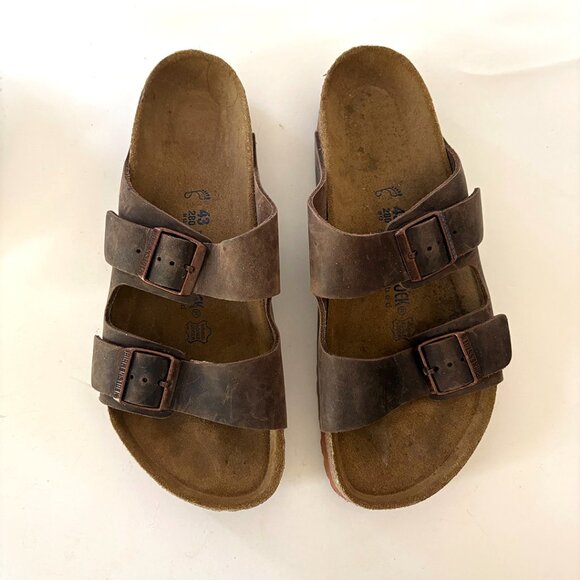 Birkenstock Arizona Desert Buck Slide Sandal - Men\'s_43 main image 4